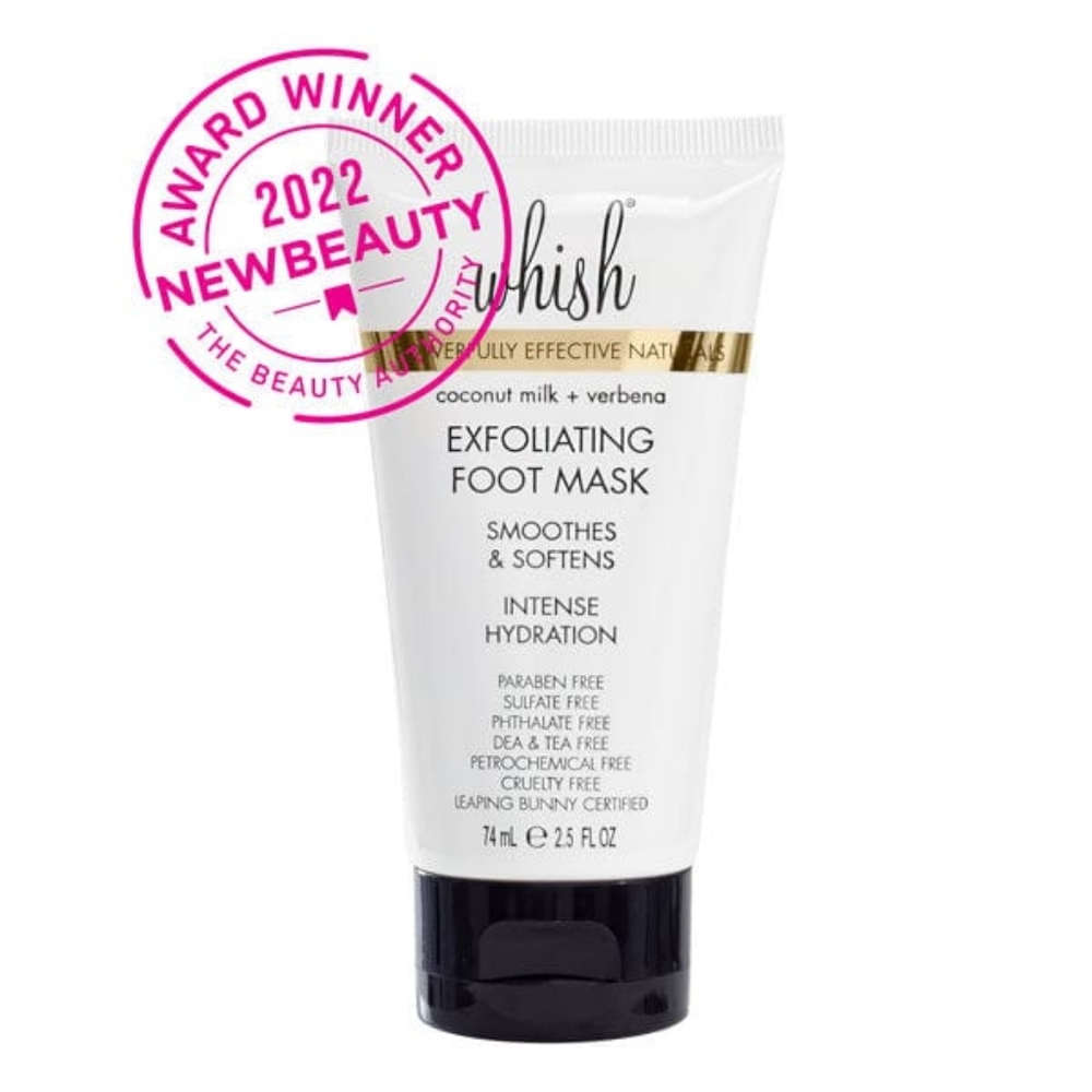 Whish Clean Beauty Coconut Milk + Verbena Exfoliating Foot Mask